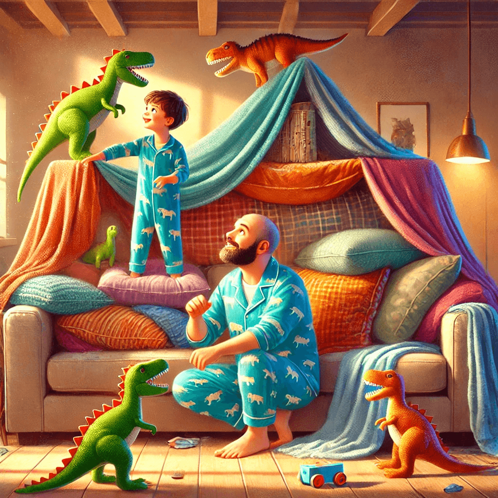 MJ’s Dino-Pillow Mansion