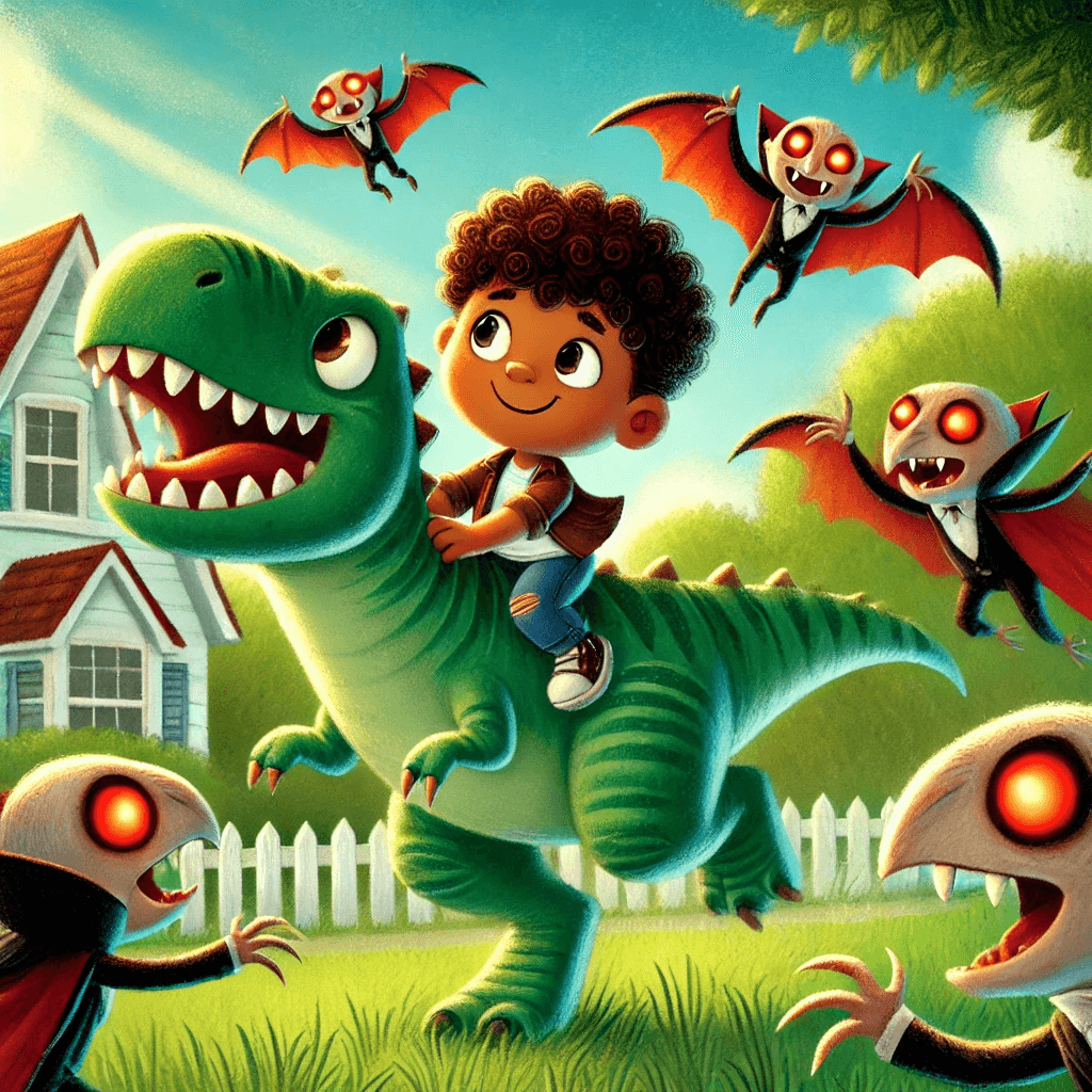 MJ and the Dino Vampire Escape