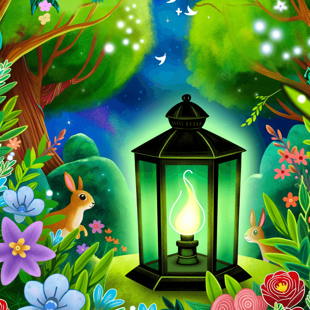 The Mysterious Lantern in the Garden