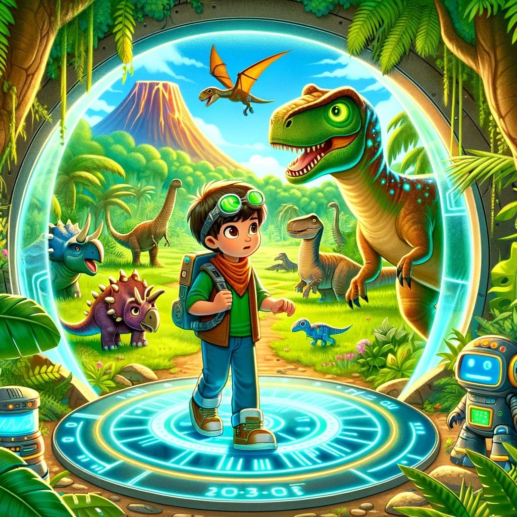 MJ and the Dinosaur Time Machine