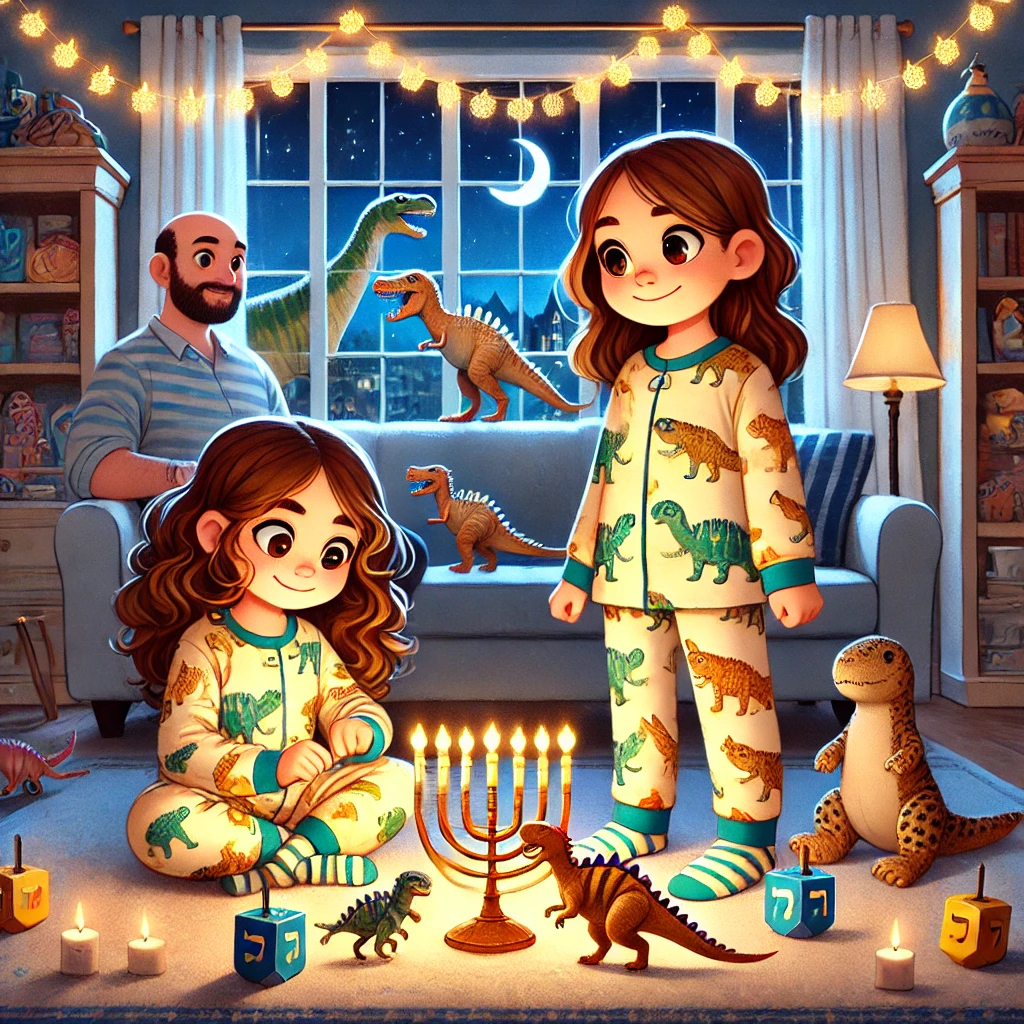 A Dinosaur World Hanukkah Eve Adventure