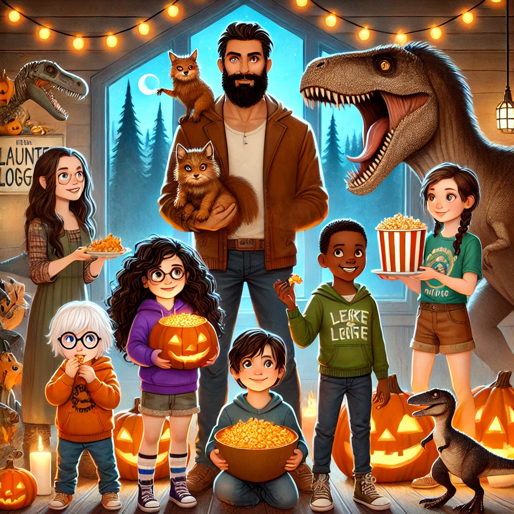 The Sleepover in the Haunted Lodge