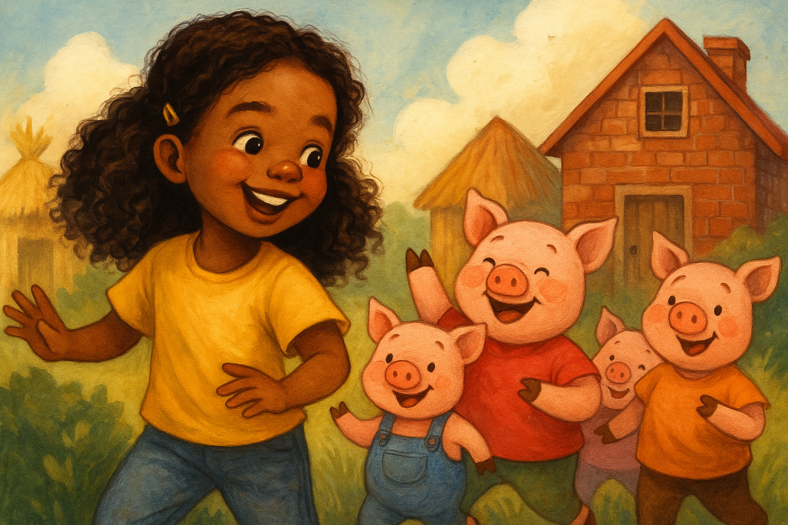 Kiki and the Three Little Pigs (with a Twist!)