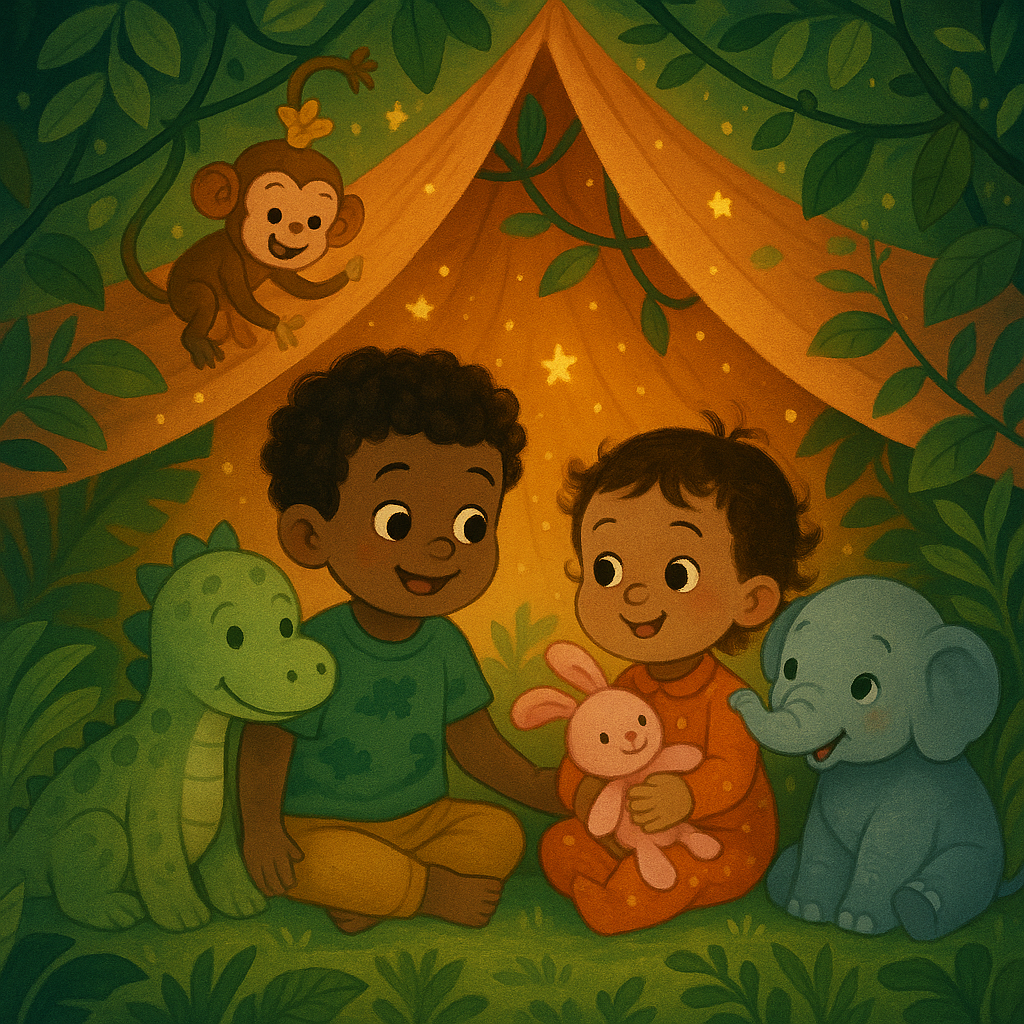 MJ, LaLa, and the Blanket Fort Jungle